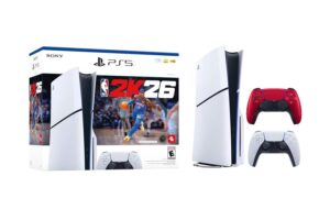 PlayStation 5 NBA2K26 Disc Console w/DualSense Wireless Controller Volcanic Red - PlayStation 5
