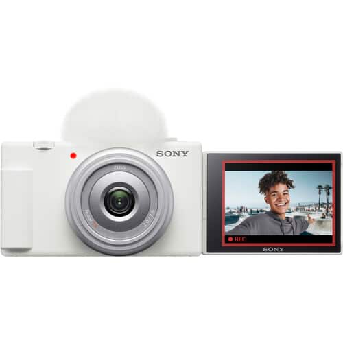 Sony - ZV-1F Vlogging Camera (ZV1F/W) + Filter Kit + 64GB Card + Card Reader - White - Image 3