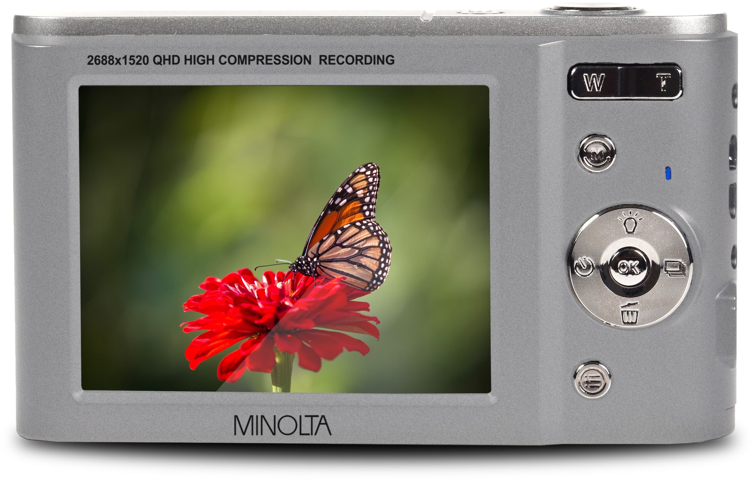Minolta - MND20 44.0 Megapixel Digital Camera - Silver - Image 3