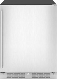 Zephyr - Presrv 24 in. 7-Bottle and 112 Can ADA Single Zone Reversible Door Beverage Cooler - Stainless Steel