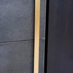 JennAir - Leather Refrigerator Panel - Gray