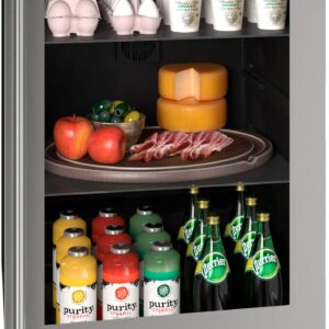 U-Line - 1 Class 5.7 Cu. Ft. Compact Refrigerator - Stainless Steel