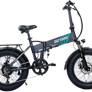 GoTrax - Z4 PRO Foldable Ebike w/ up to 40mi Max Operating Range and 28 mph Max Speed - Black