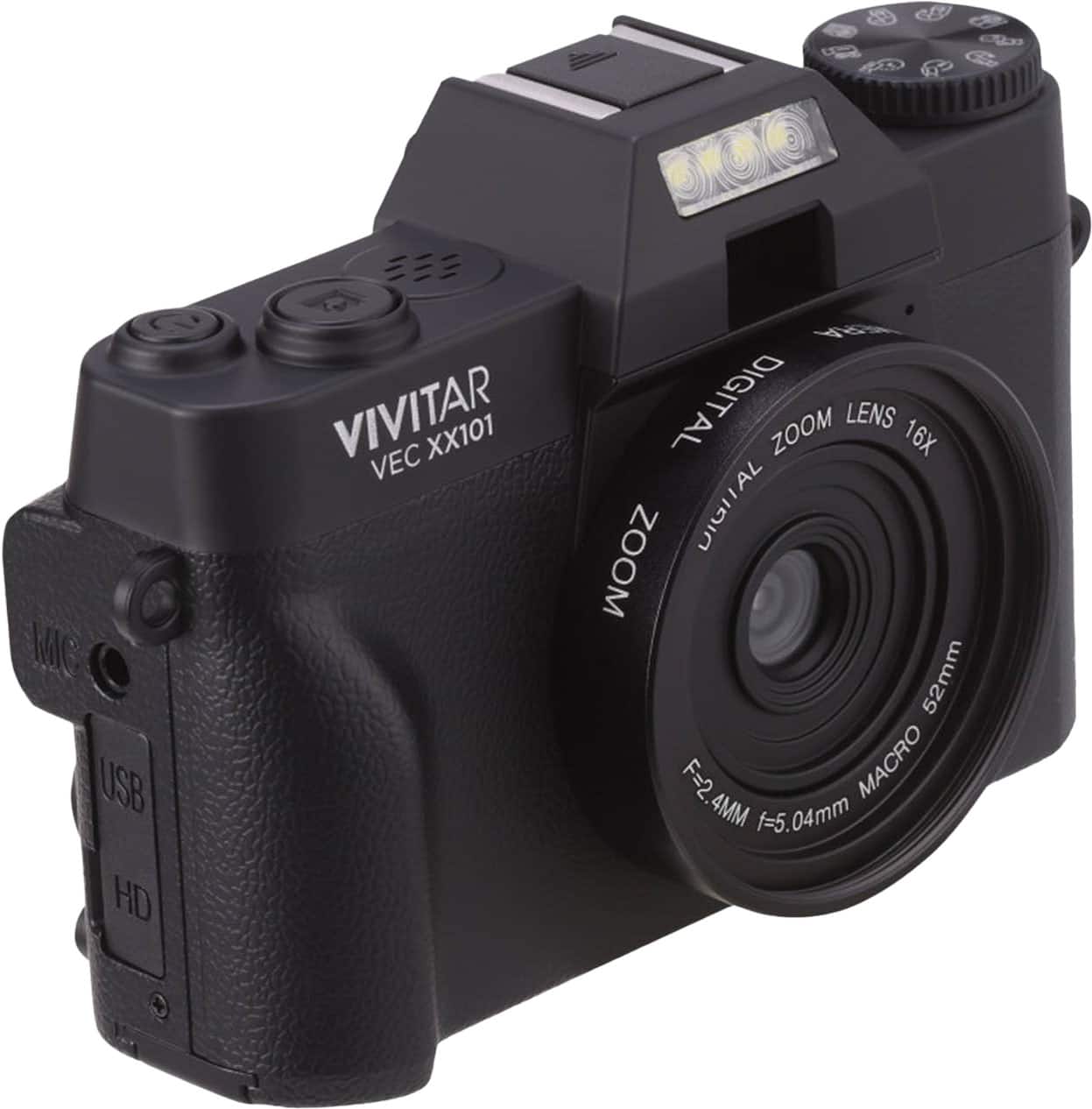 Vivitar - VECXX101 4K Digital Camera - Black - Image 3