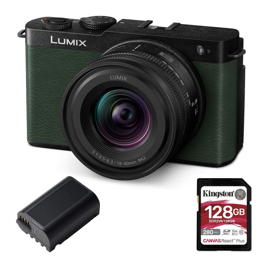 Panasonic - LUMIX S9N Full Frame Mirrorless Camera with 18-40mm Lens (Blue) Bundle