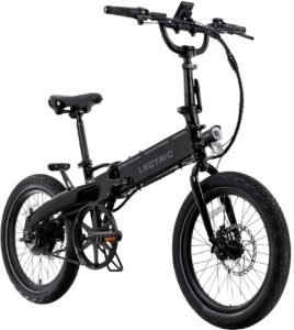 Lectric eBikes - XP Lite2 Foldable Belt Drive eBike: 45 miles Max Operating Range & 20 mph Max Speed - Unisize - JW Black